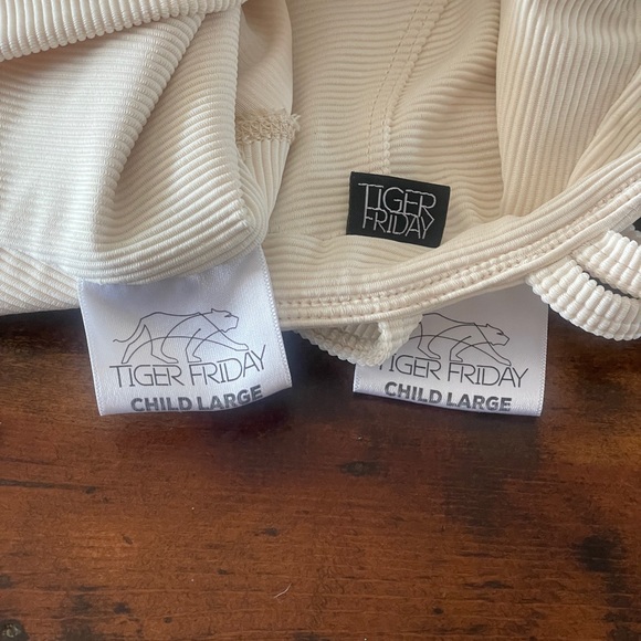 Tiger Friday White Ribbed Two-Piece Set - Picture 3 of 3